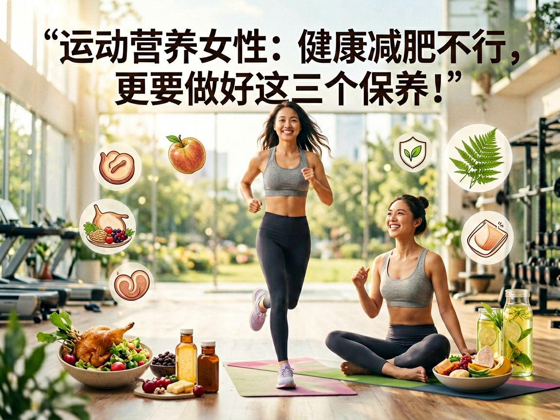 运动营养女性：健康减肥不行，更要做好这三个保养！