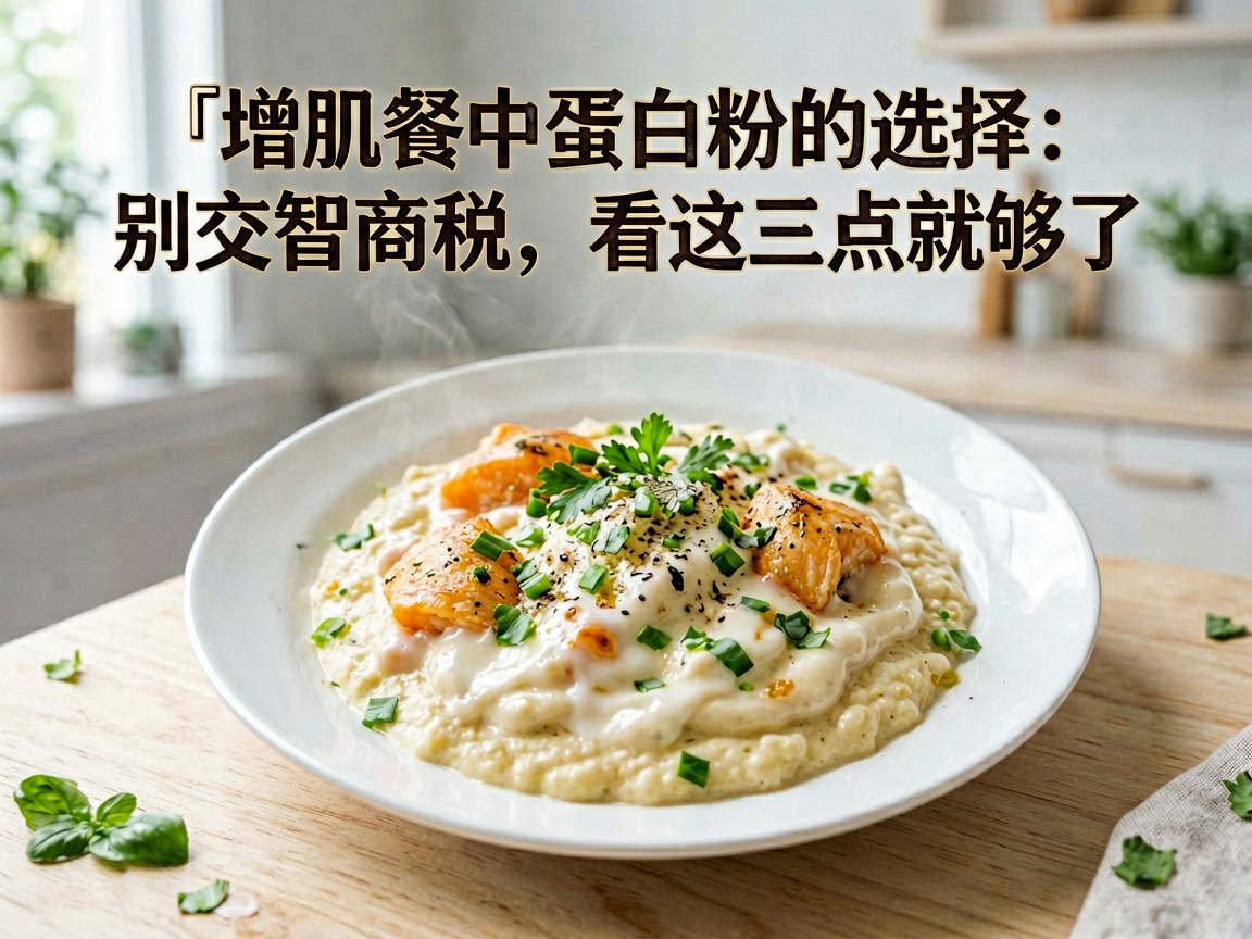 增肌餐中蛋白粉的选择：别交智商税，看这三点就够了